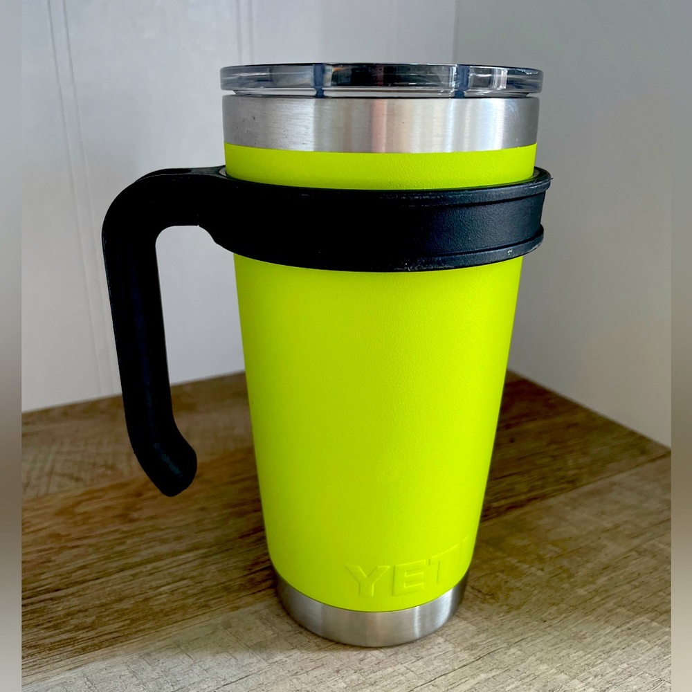 YETI Rambler 20 oz (Chartreuse), with handle & Magslide Lid